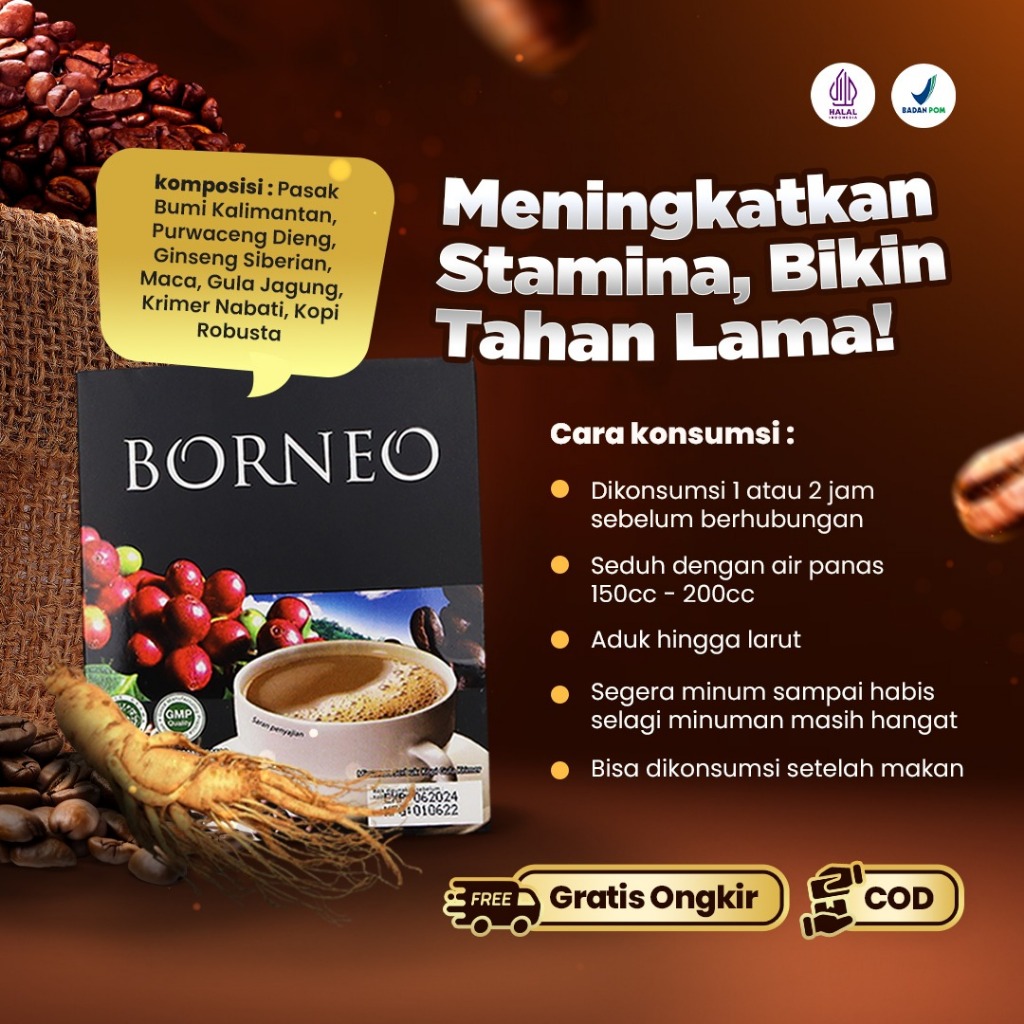 

Kopi Borneo Kopi Perkasa Stamina Pria Dewasa - Kopi Pede Kopi Karkasa