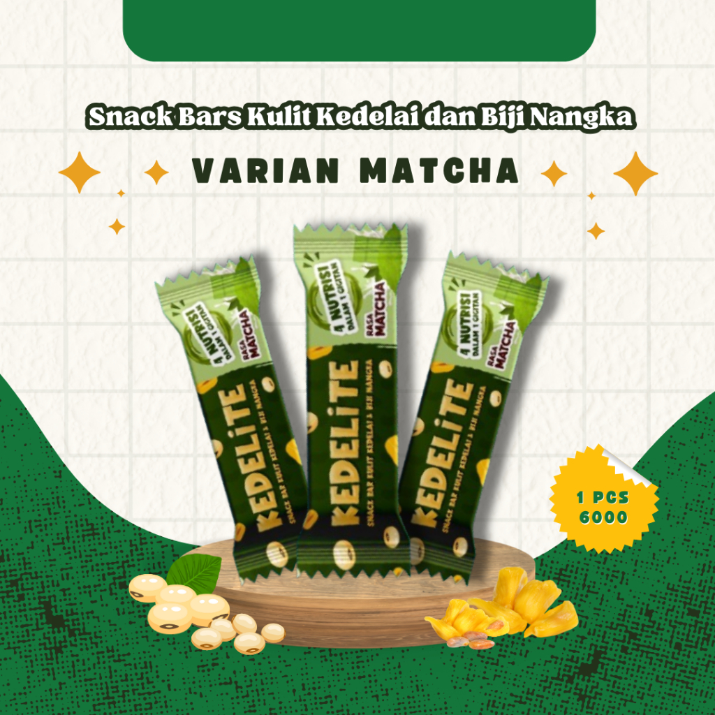 

KEDELITE SNACK BAR VARIAN MATCHA 20 GRAM
