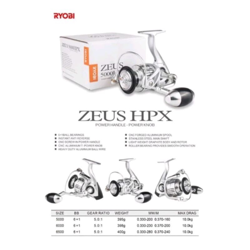 REEL PANCING RYOBI ZEUS HPX 6000 6500 8000