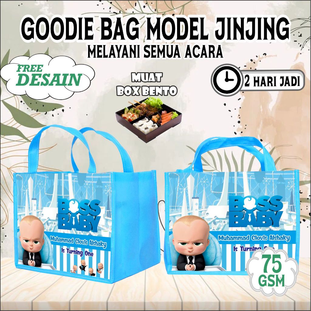 

TAS BENTO BAST SELLER!!! Tas ERICA BAG souvenir kwalitas $PREMIUM$ gambar printing.ukuran 20x15x20 harga murah