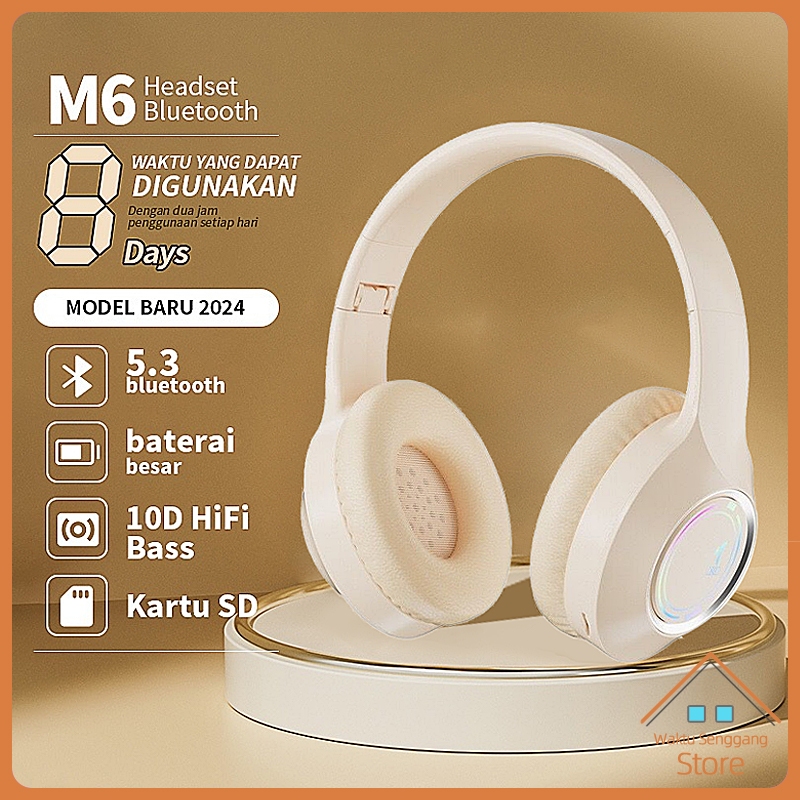 (NEW LAUNCH) ECLE Y10 Headphone Bluetooth 5.3 Foldable Headphone Wireless Headset Bluetooth Ultra Ba