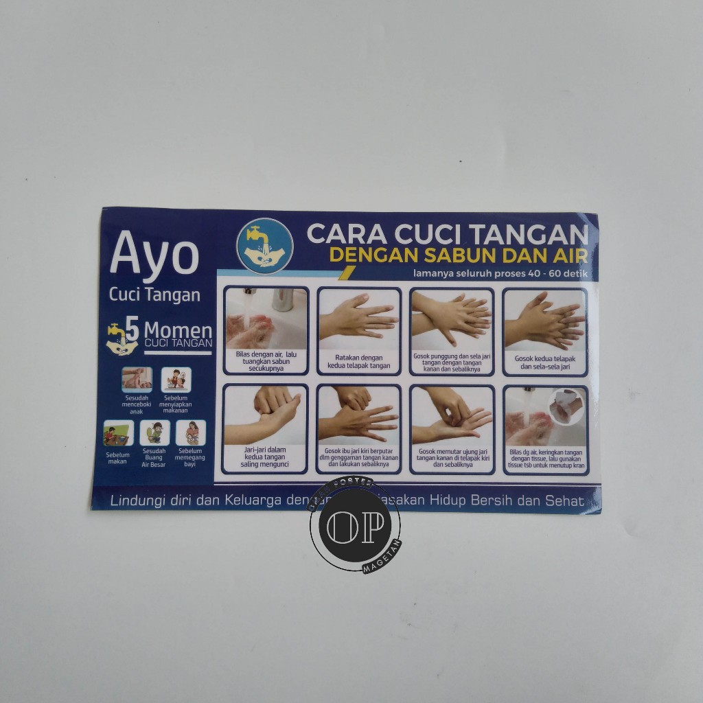 

Stiker Cuci Tangan RT - Cuci Tangan Rumah Tangga - CTPS