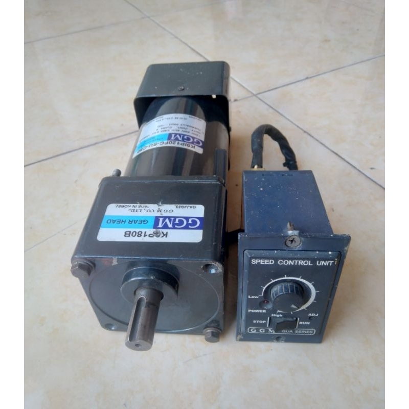 Ac Motor Gearbox GGM 220V Ratio 1:180 120W Speed Control