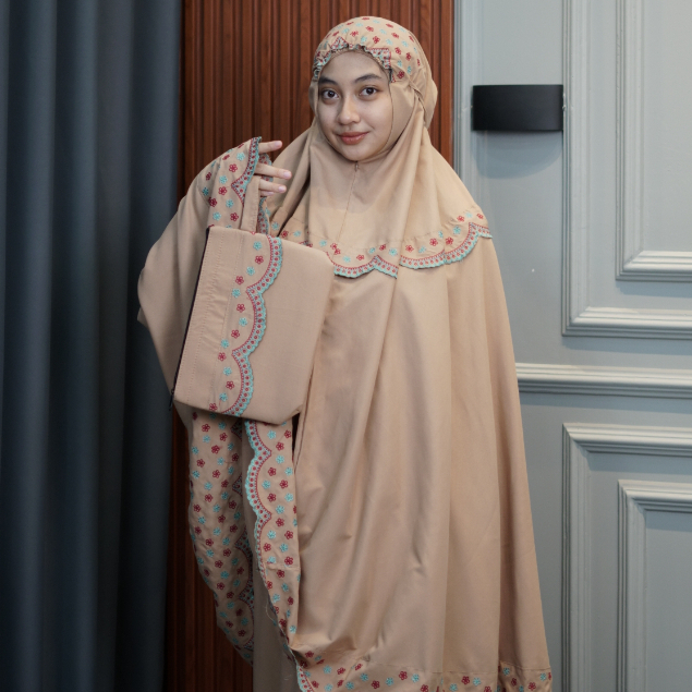 COD MUKENA DEWASA BUNGA MELATI BAHAN KATUN MIKRO MUKENA BORDIR DEWASA MUKENA TRAVELING JUMBO