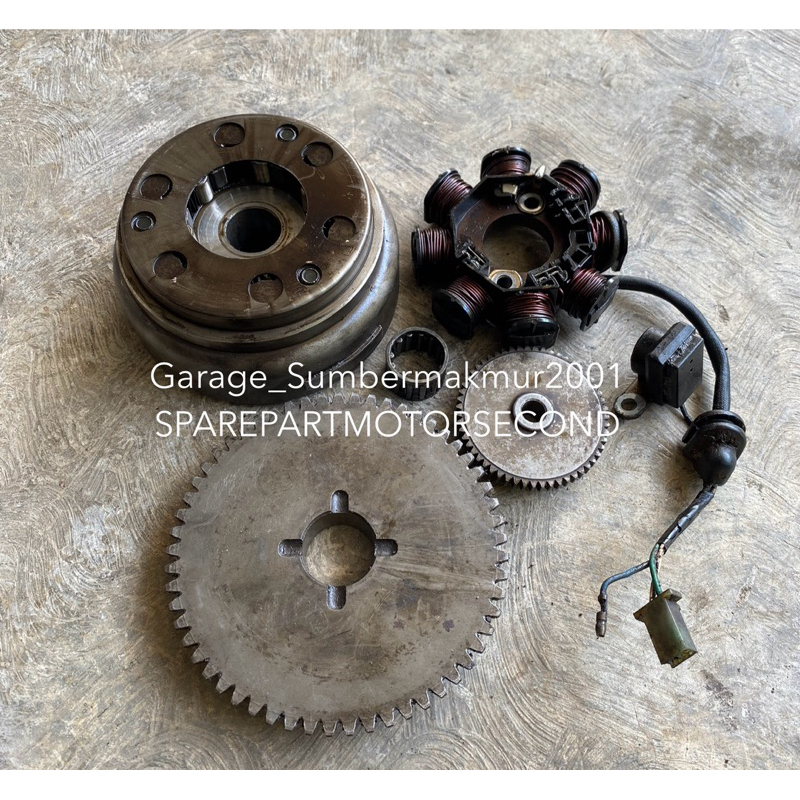 Magnet Spul Set Pengapian Oneway Gigi Starter Honda Karisma / Supra X 125 MINA MITSUBA Original Copo