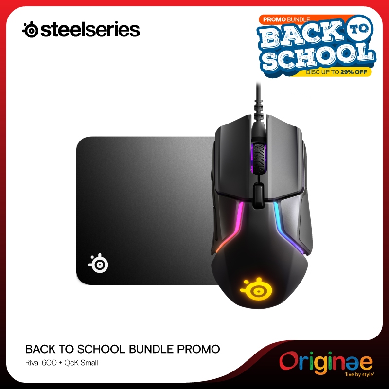 Steelseries Rival 600 + QcK Mini - Gaming Mouse & Mousepad [Bundle]