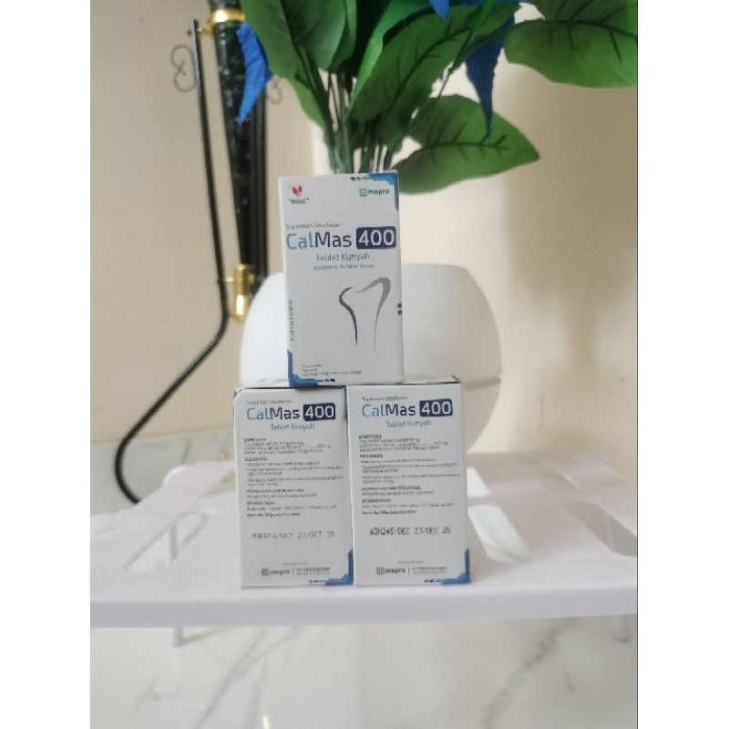 CALMAS 400MG / MEMBANTU KEBUTUHAN KALSIUM / ISI 30 TABLET HISAP KUNYAH