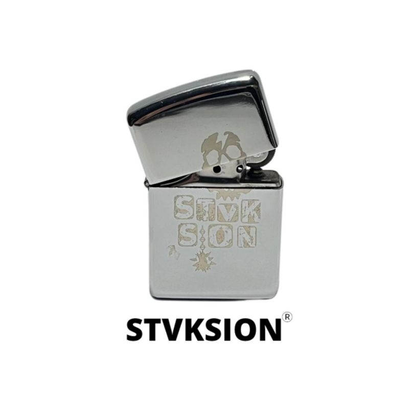 POCKET LIGHTER STVKSION STLOGO /  KOREK API BAND / KOREK POLOS CUSTOM / KOREK API TITANIUM STAINLESS