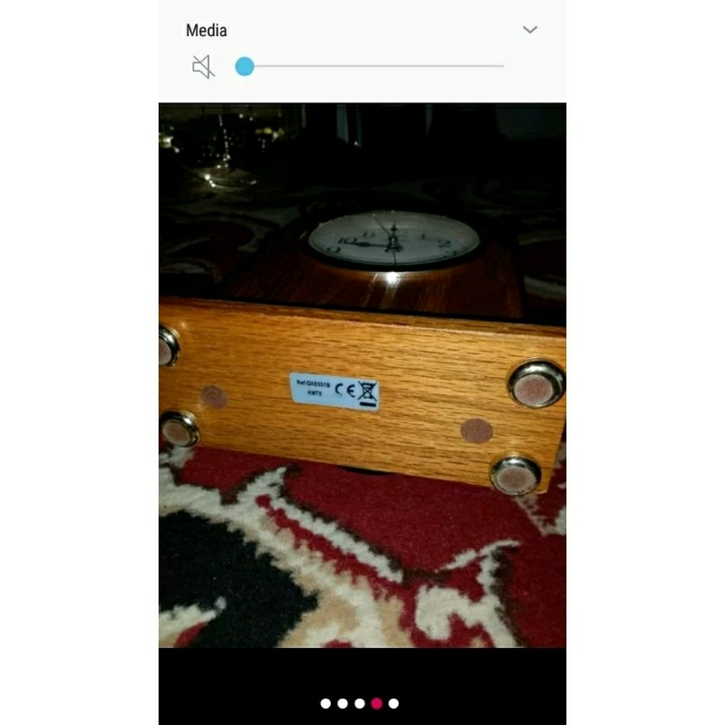 jam meja kayu seiko original