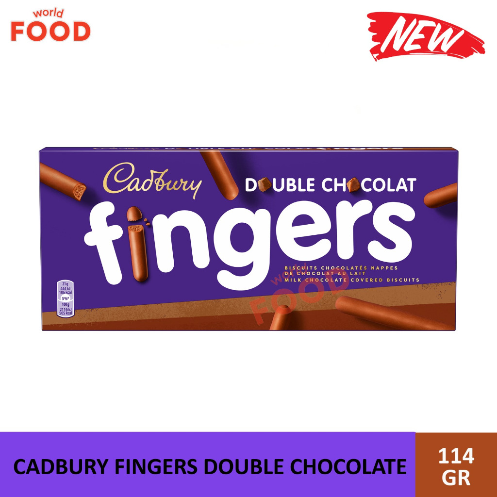 

CADBURY FINGERS DOUBLE CHOCOLATE 114GR