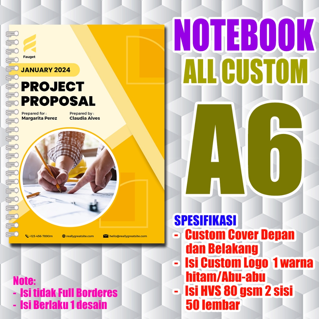 

Notebook Custom A6 All Custom cover dan Isi