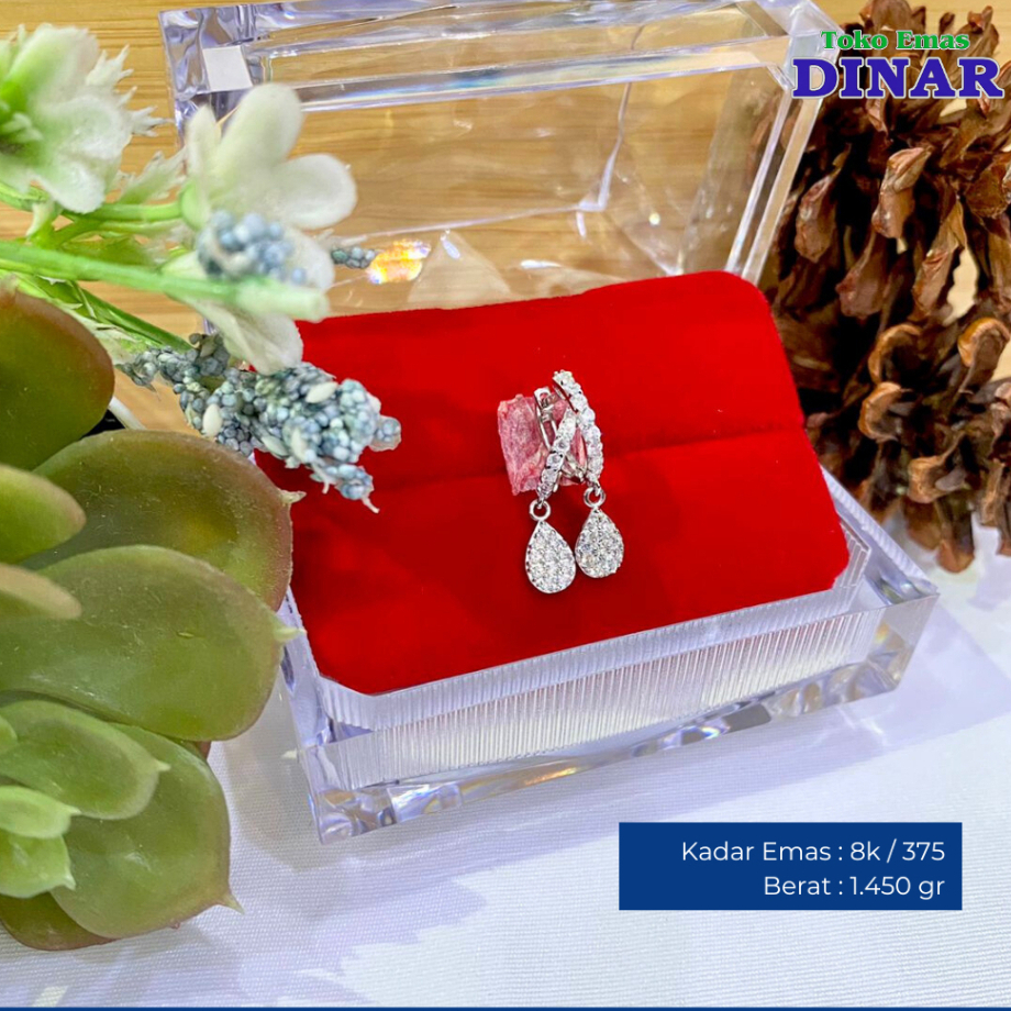 ANTING GONDEL KLIP MODEL SLP - EMAS MUDA - KADAR 8K