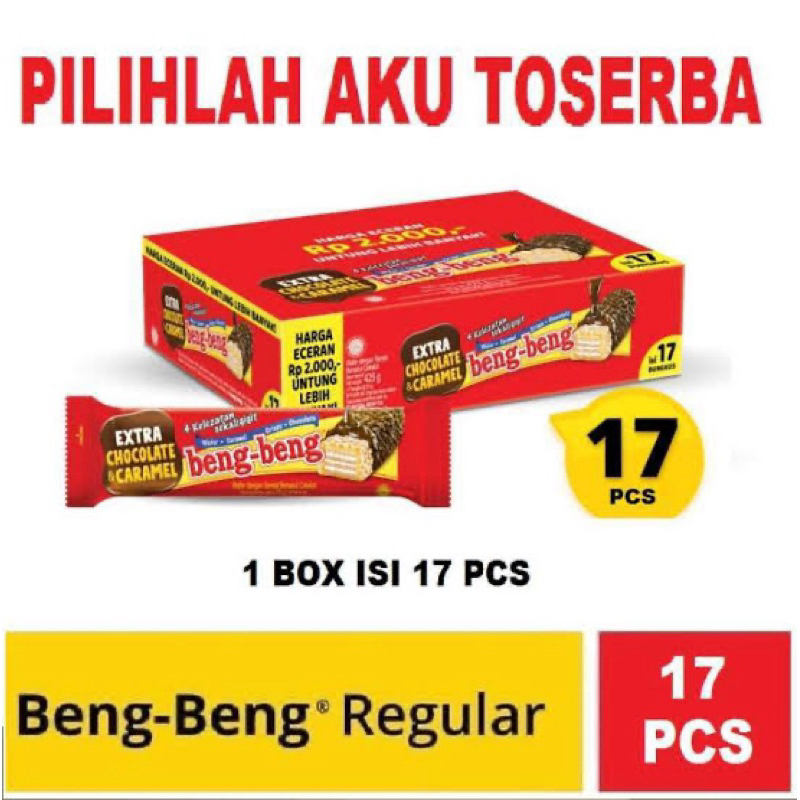 

BENG-BENG REGULER EXTRA CHOCOLATE 17pcsx25gr BOX