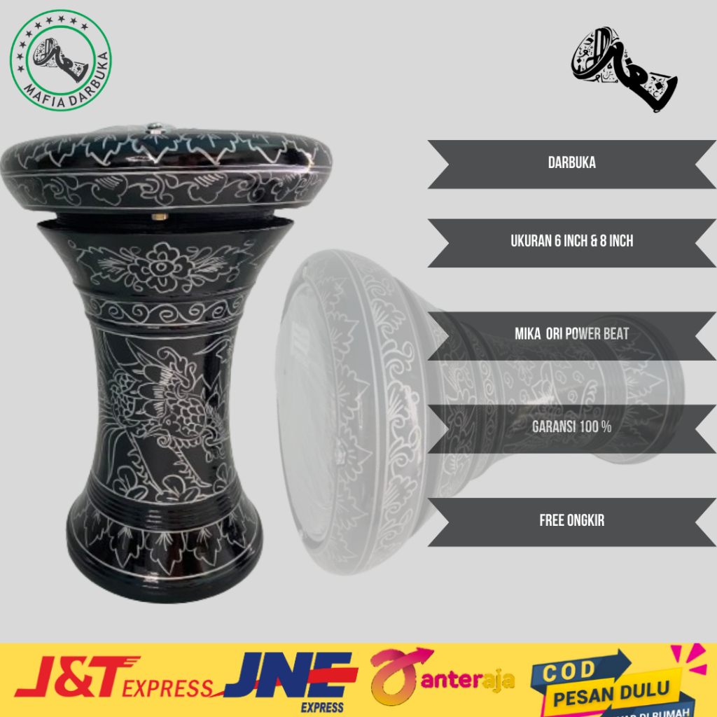 DARBUKA UKURAN 8 INCH AZ ZAHIR DARBUKA PALING MURAH 8 INCH