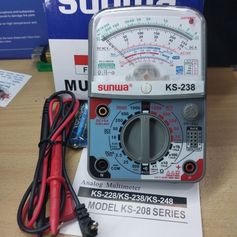 Multitester Multimeter Avometer Sunwa KS-238 Analog