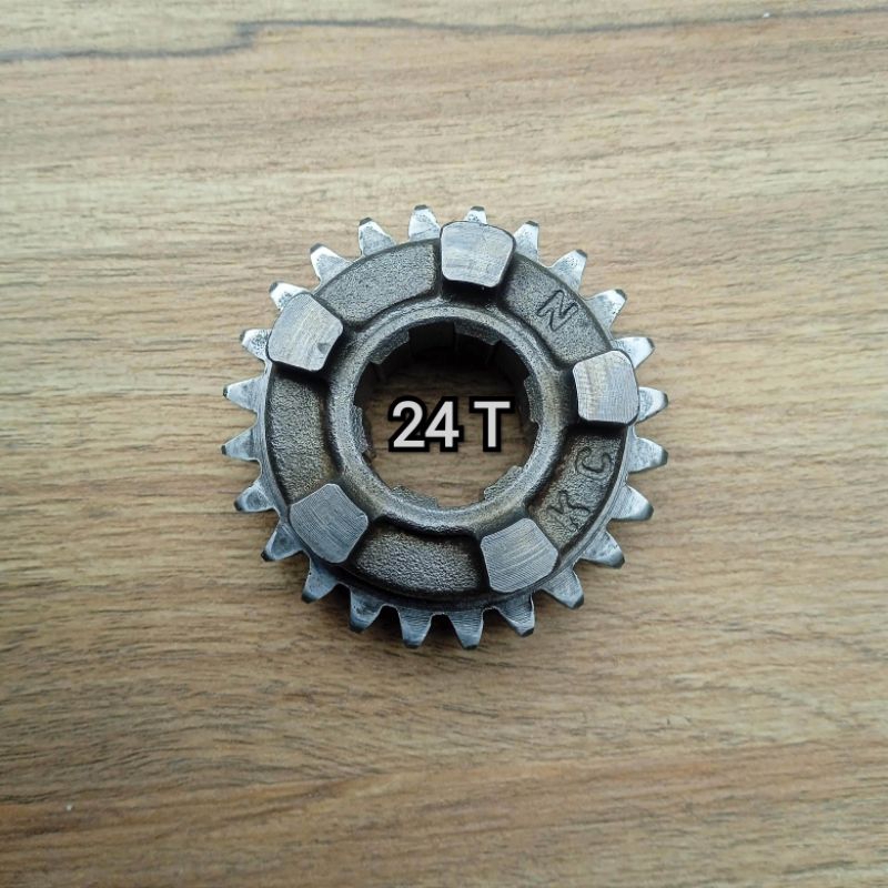 Original Gigi 3 Rasio Mata 24 T Sekunder Honda Megapro GL Pro Max Neotech JAPAN Second Ori Copotan G