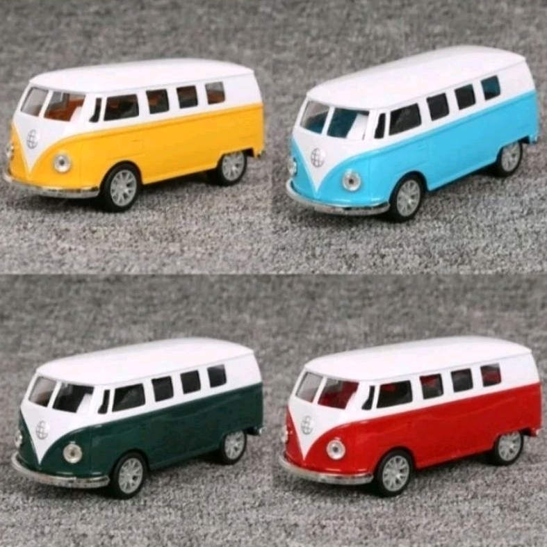 DIECAST MOBIL VW COMBI MINIATUR MOBIL MAINAN VOLKSWAGEN ALLOY CAR