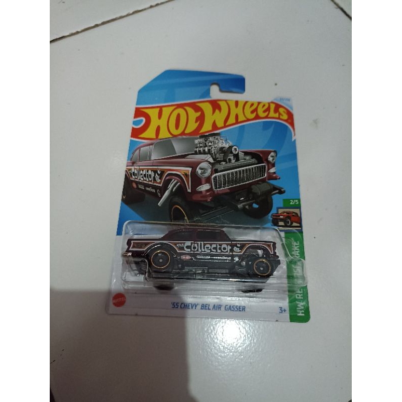 Hotwheels 55 Chevy Bel Air Gasser The Collector Maroon