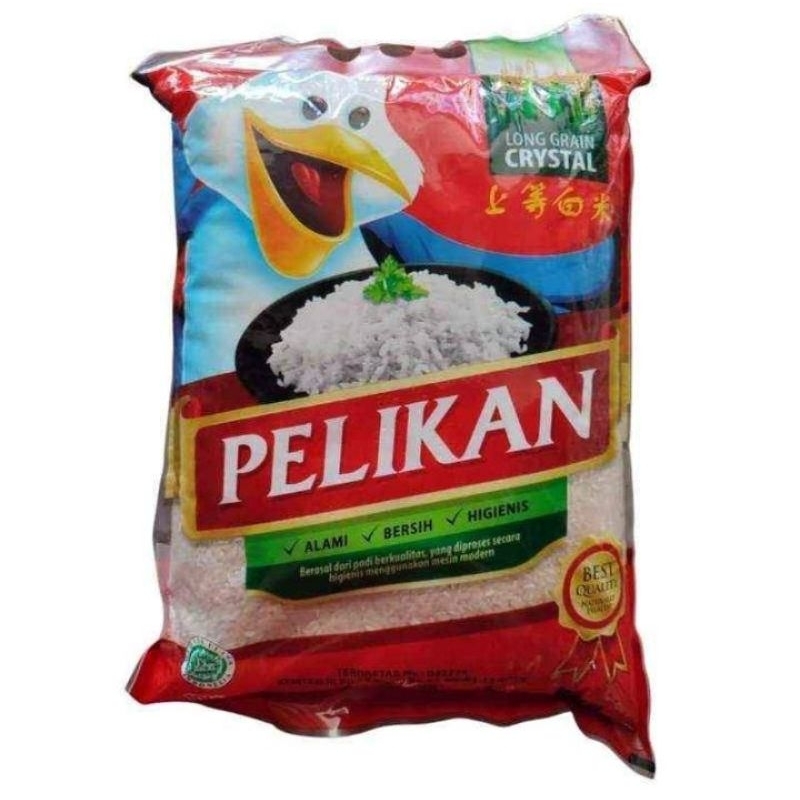 

Beras premium pelikan 5kg