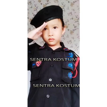 SERAGAM BRIMOB ANAK BAJU BRIMOB KOSTUM KARNAVAL ANAK