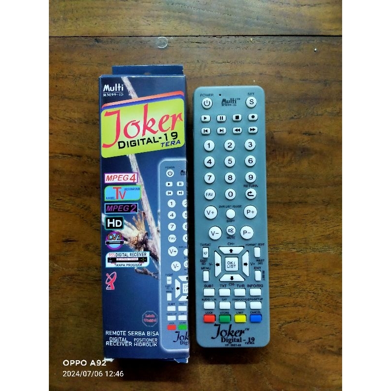 Remote remot Joker Digital multi untuk digital receiver/ positioner & STB