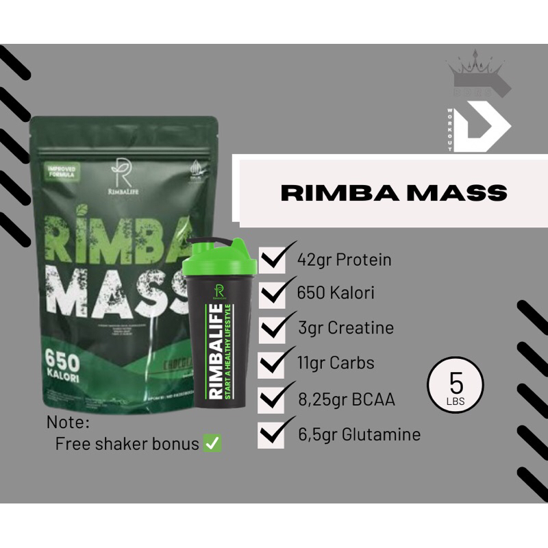RIMBA MASS 5lbs - Susu Protein - Suplement