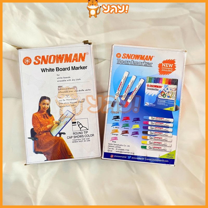 

YAY! Spidol BG-12 Snowman Dapat Hapus PACK Isi 12 Pcs/ Spidol Biru Hitam Merah