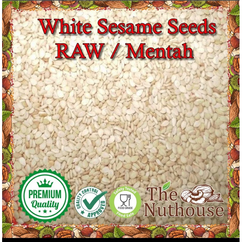 

Biji Wijen Putih Mentah / White Sesame Seeds 500gr