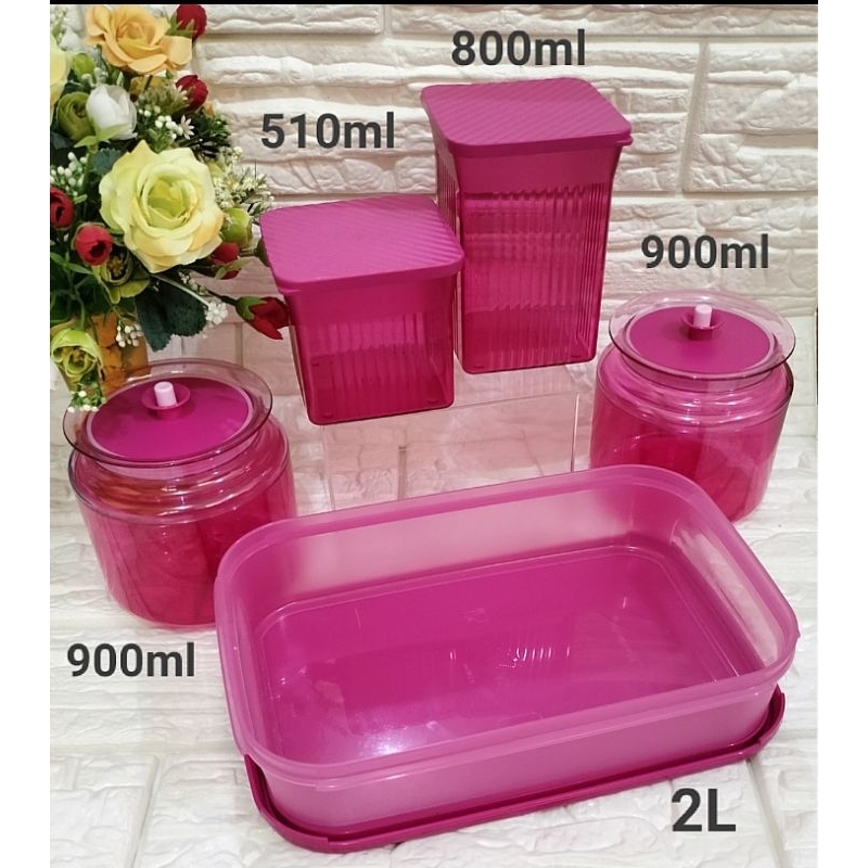 mm square/signature Tupperware/kotak bekal Tupperware/Tupperware unik