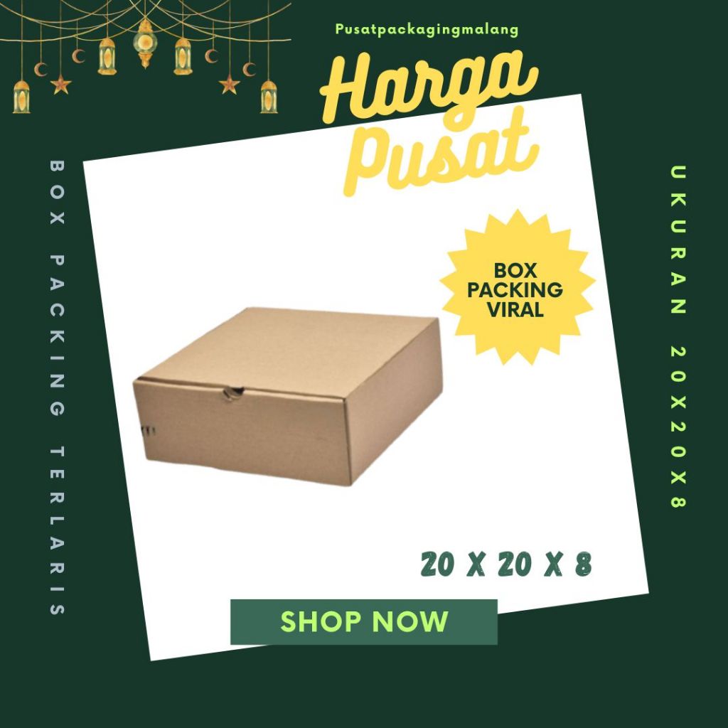 

Box 20x20x8 LD Kardus Pizza Karton Packing Madu Hampers Kotak Kemasan Box Souvenir Karton