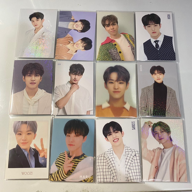 trading card tc jepang japan pc seventeen svt scoups joshua woozi hoshi jun wonwo vernon