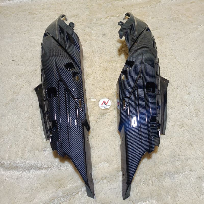Cover Side Body Samping Mio Soul GT 125 Full Karbon Celup - Carbon WTP