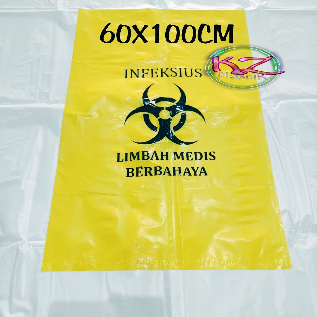 Kantong Plastik Sampah Medis Infeksius 60 x 100 Cm Kantong Sampah Medis 60 x 100 Cm , Kantong Sampah