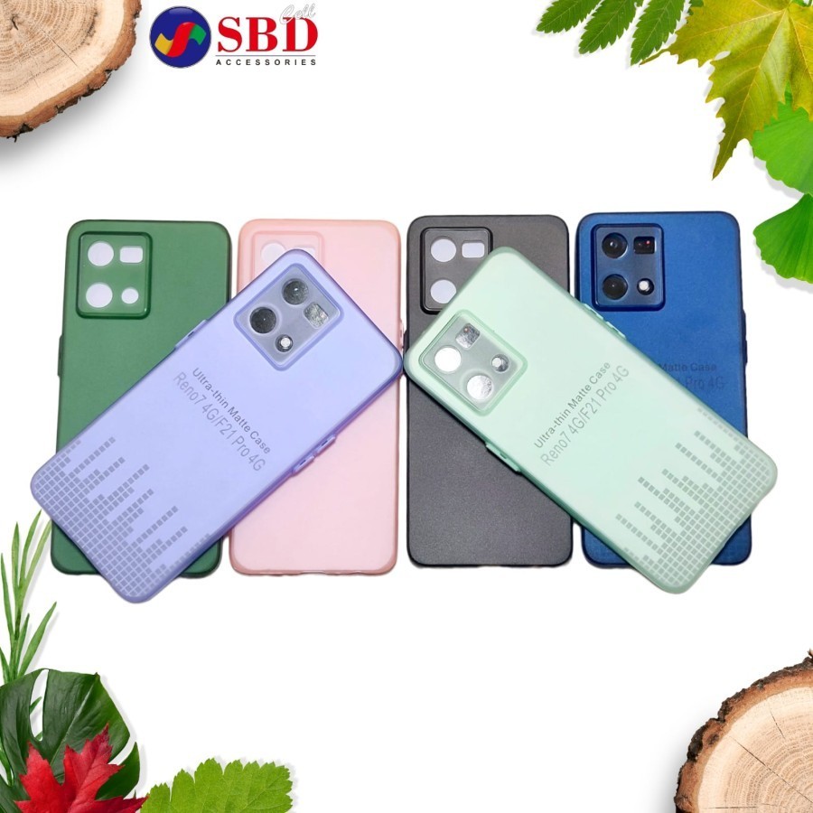 Softcase Ultra Thin Matte Slim Case 0.3MM Oppo Reno7 4G Reno 7 4G Silicon Warna Casing Super Tipis