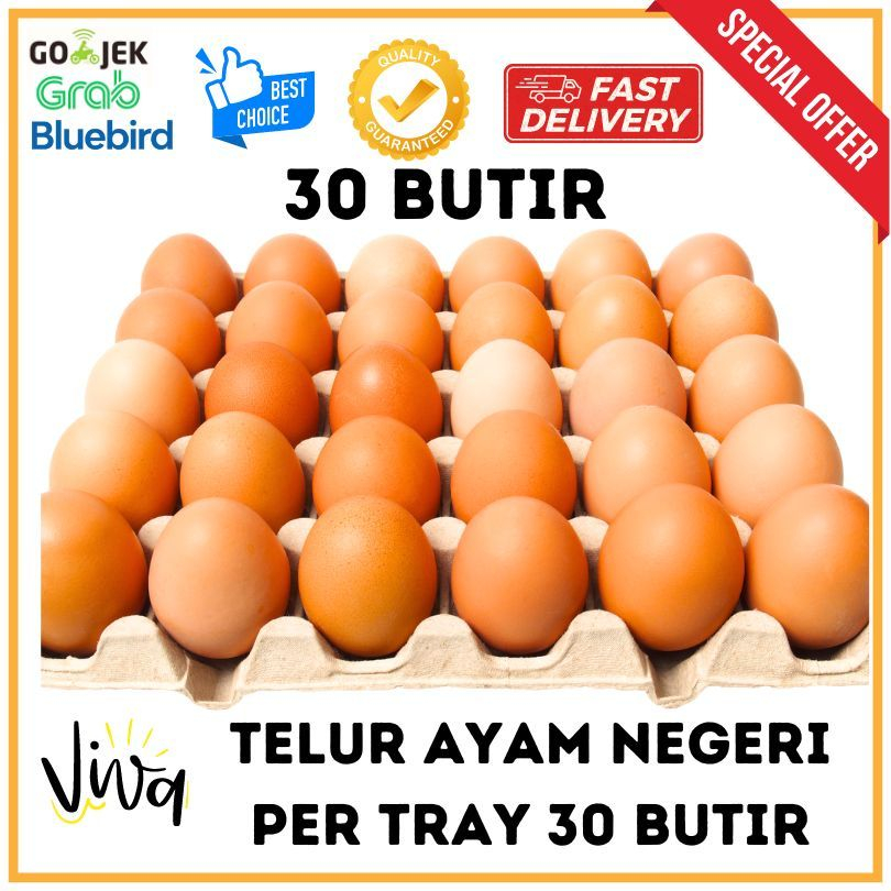 

TELUR Ayam Negeri 30 Butir / per Tray