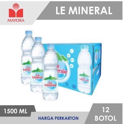 

OKHI - KHUSUS INSTAN | SAMEDAY Air Minum Le Minerale 1500ml 1 Dus isi 12 BOTOL PROMO