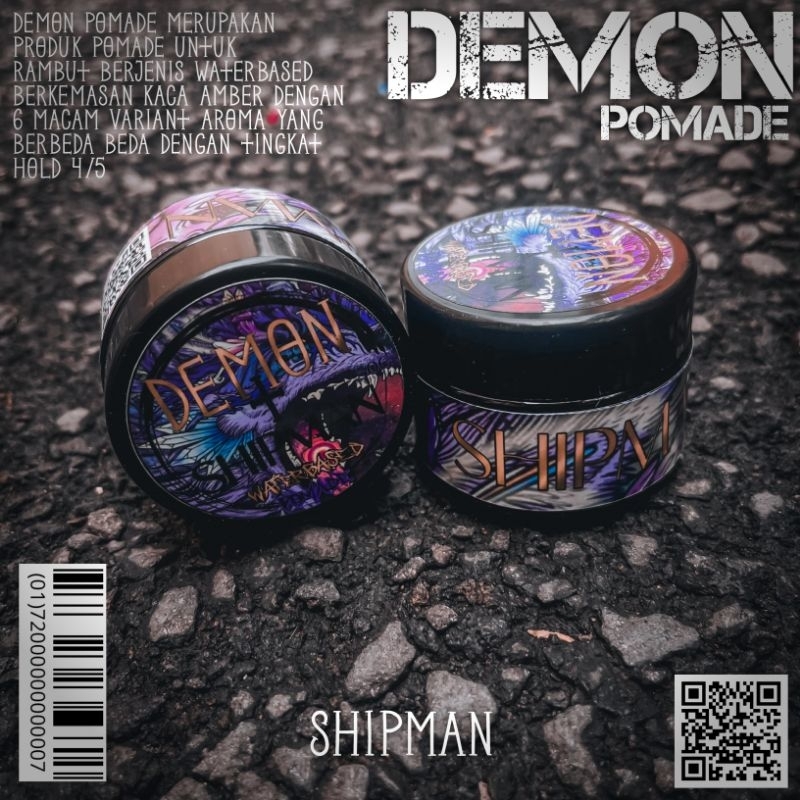 RB Demon Pomade Waterbased Variant Shipman 50Gram
