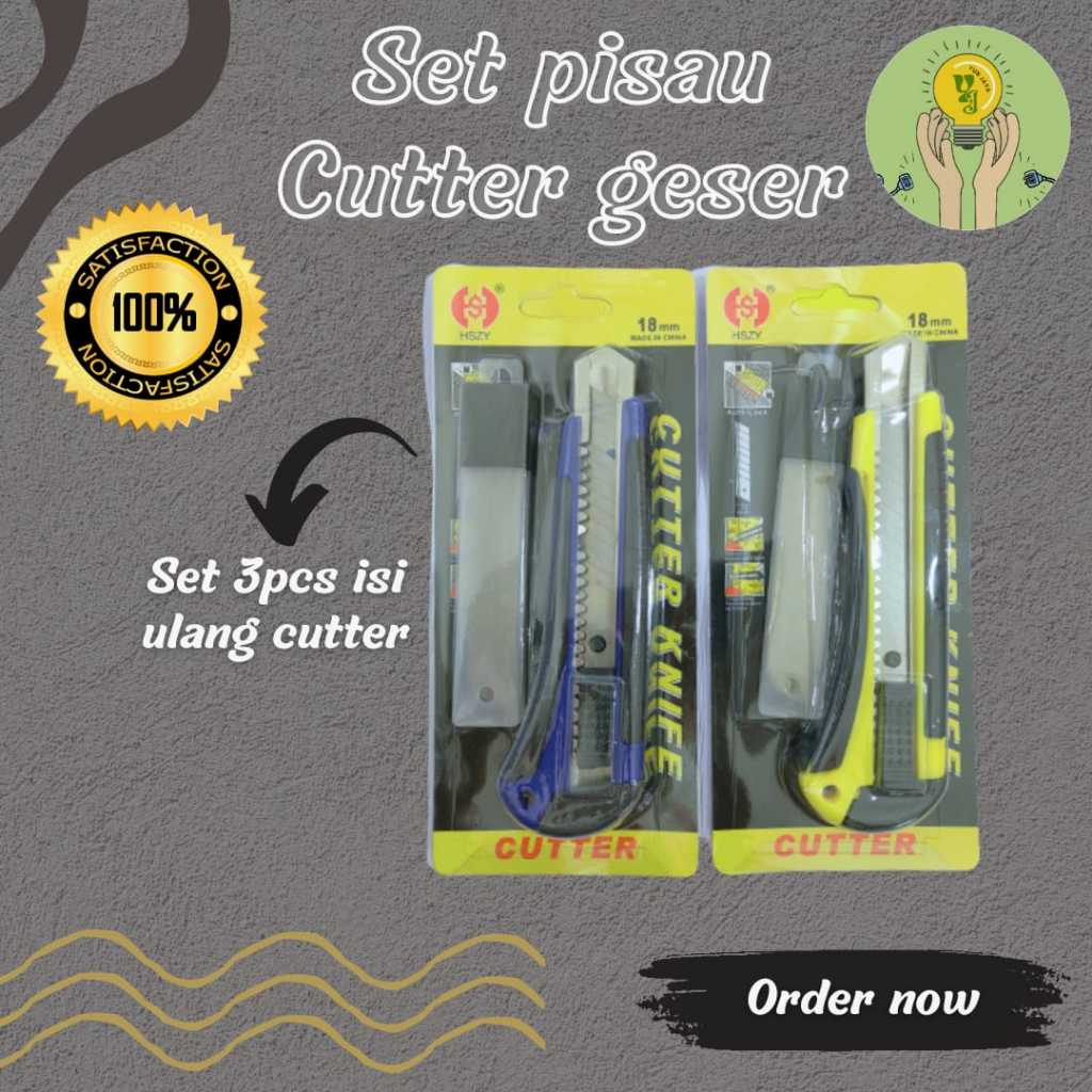 

SET PISAU CUTTER GESER 18MM