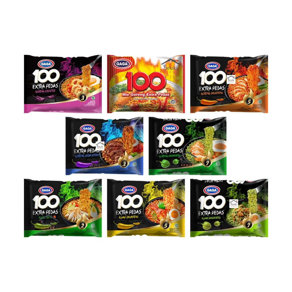 

Gaga 100 Extra Pedas Mie Instan Kuah & Goreng Berbagai Varian Pilih Rasa