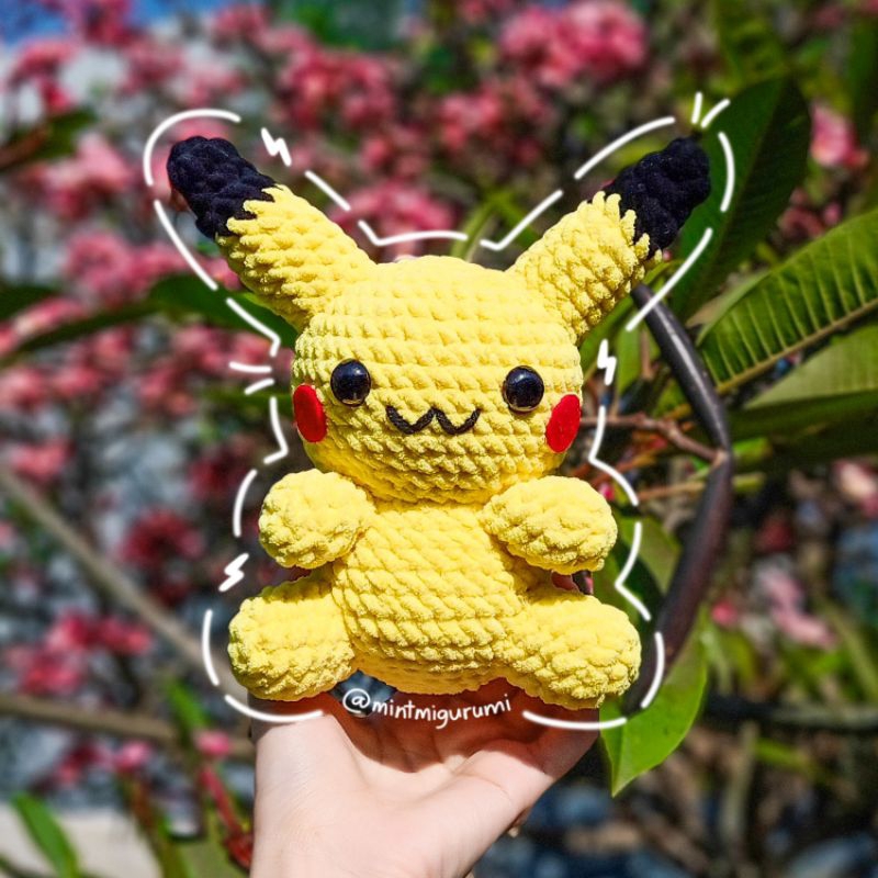 Pikachu Jumbo (Pokemon) - Amigurumi / Boneka Rajut