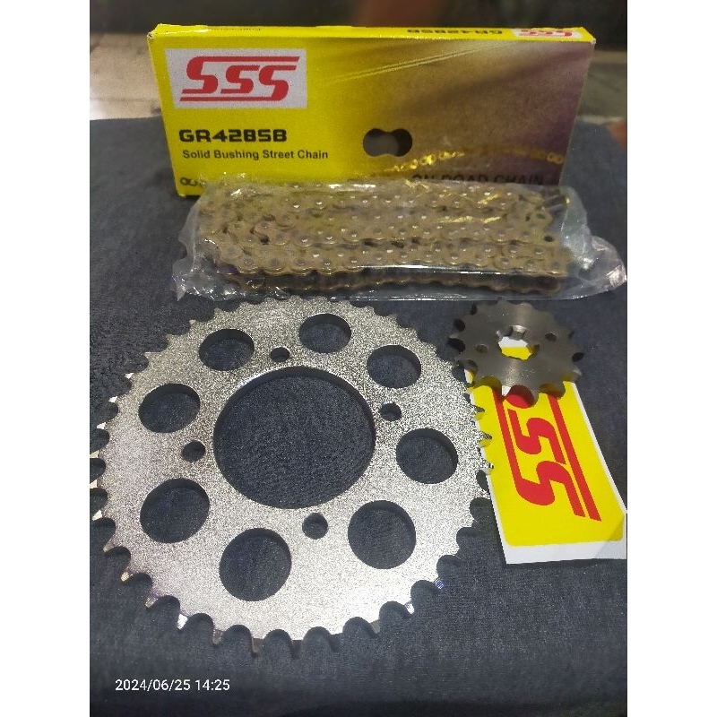 Gear Set Sss Megapro Tiger GL pro Versa Cb 150r Ukuran 428