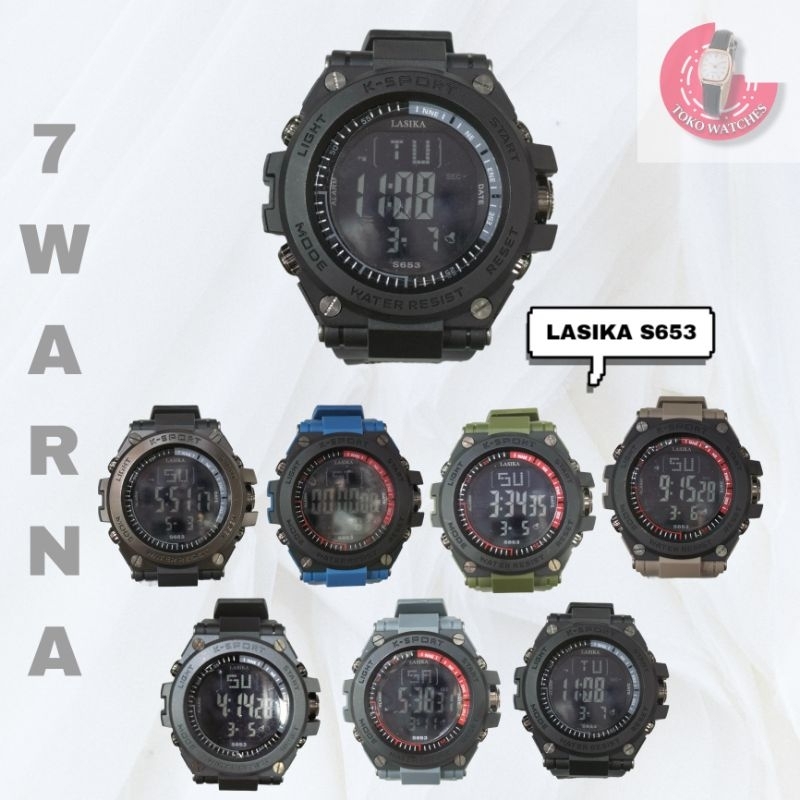 TOKO WATCHES - (ORI) JAM TANGAN LASIKA S653 ANTI AIR (TERMASUK BOX)