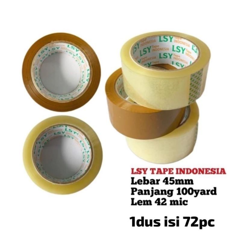 

lakban bening -coklat termurah LSY TAPE