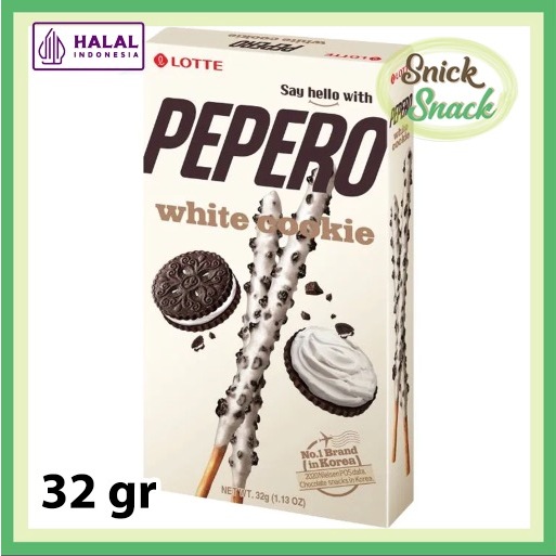 

Lotte Pepero White Cookie 32 gr Biskuit Stik Coklat Chocolate Biscuit Stick