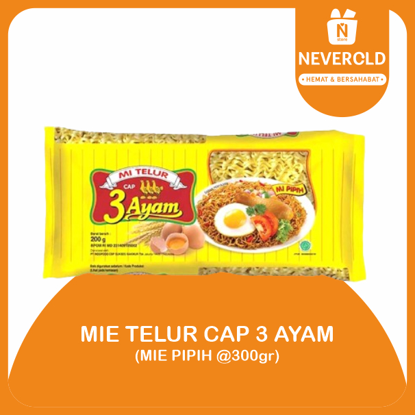 

MIE TELUR CAP 3 AYAM 200gr