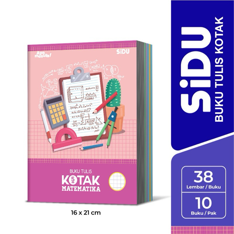 

Buku Tulis Kotak Kecil 38 Lembar SiDU Pack Isi 10 Sinar Dunia - EB 38 STM N