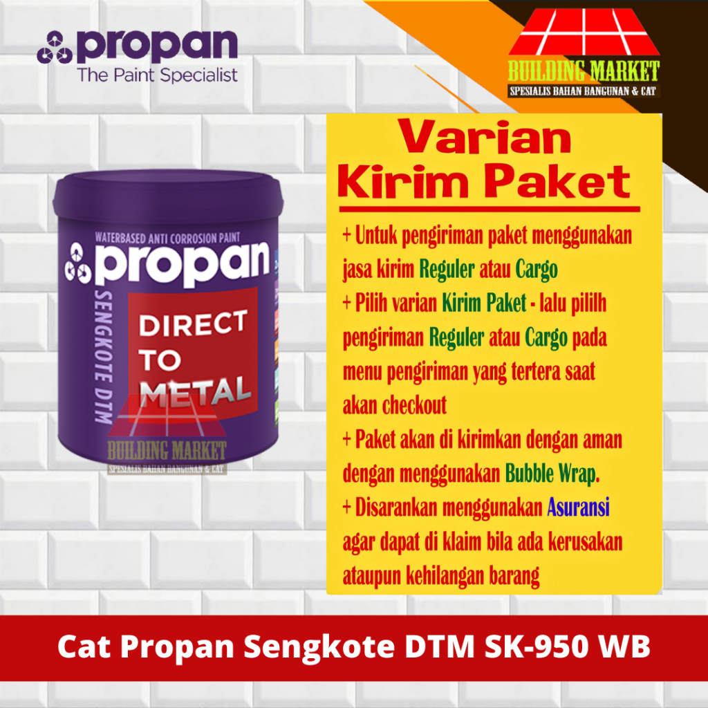 Cat Besi Seng Metal Galvanis Propan Sengkote SK-950 WB 1 KG Water Based Anti Karat Spandek Bondek Ba