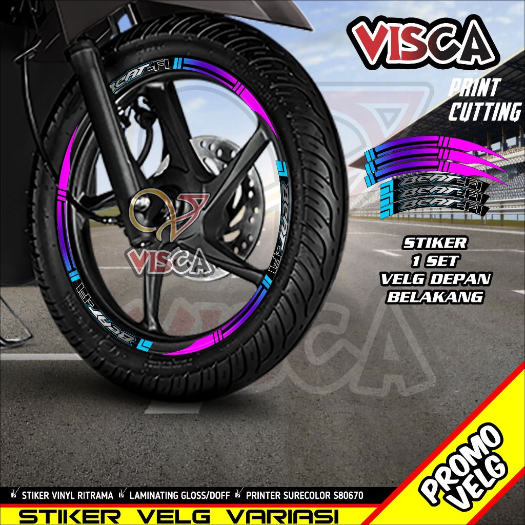 Stiker Velg List Velg Motor Stiker Velg Beat FI A02Bunglon