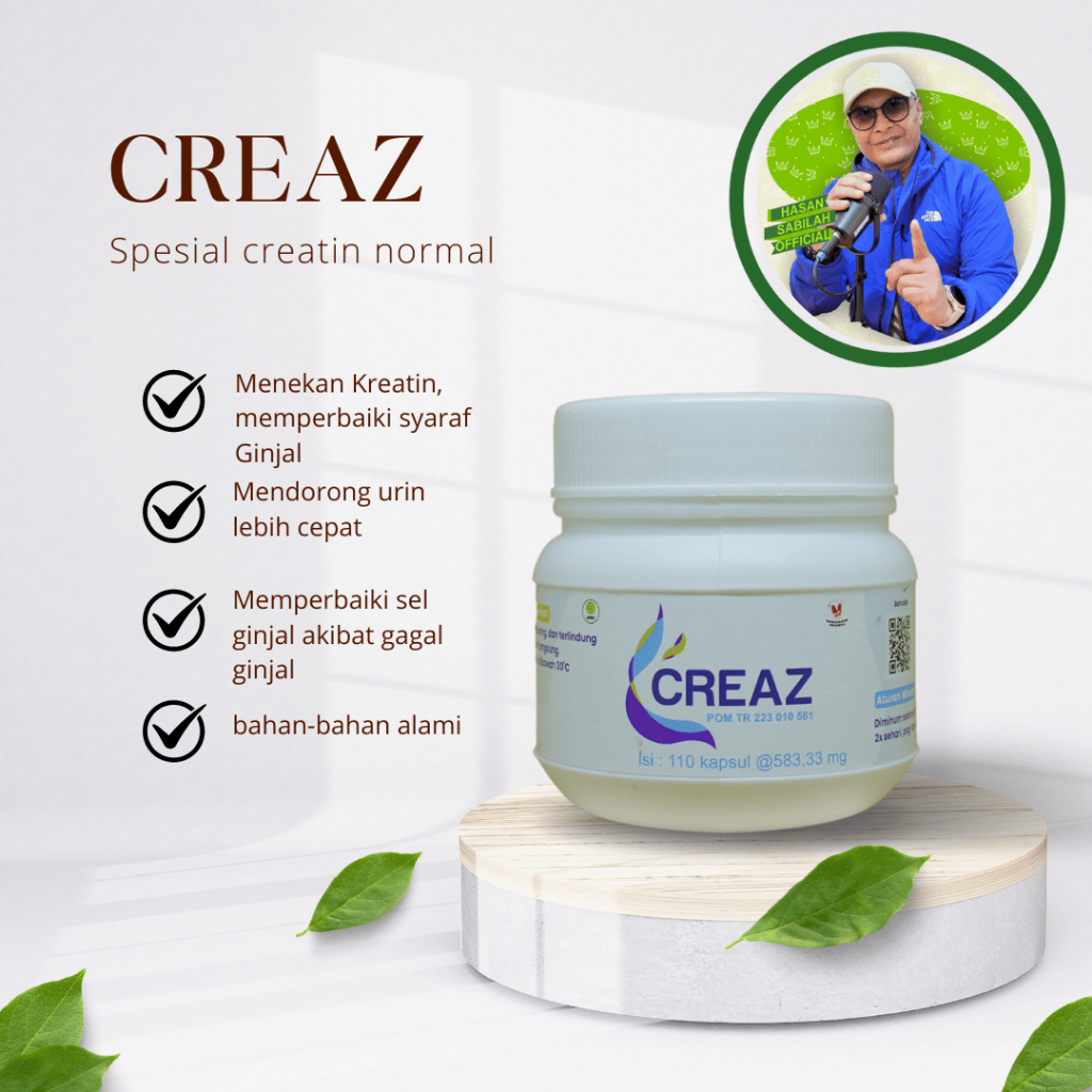 CREAZ SPESIAL PENURUN KREATININ GINJAL- HASAN SABILAH OFFICIAL PUSPITA RADJA HERBAL [BISA COD]