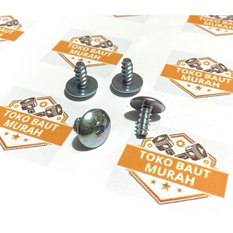 Baut L Payung M5x12 Baut Cacing Kasar Payung 5x12 Kunci L3